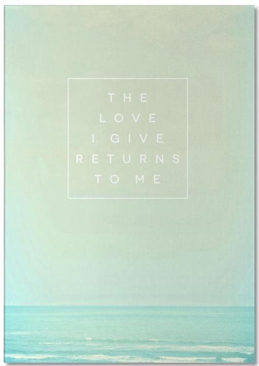 Produktbild Juniqe The Love I Give II - Motivation (A5, Liniert)