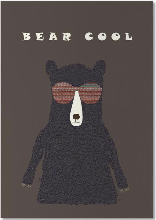 Produktbild Juniqe bear cool - Bären (A5, Blanko)