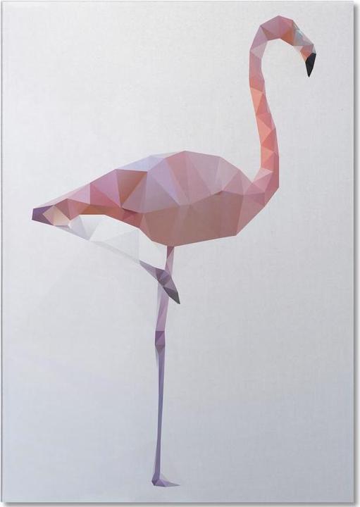 Produktbild Juniqe Geometrischer Flamingo (A5, Blanko)