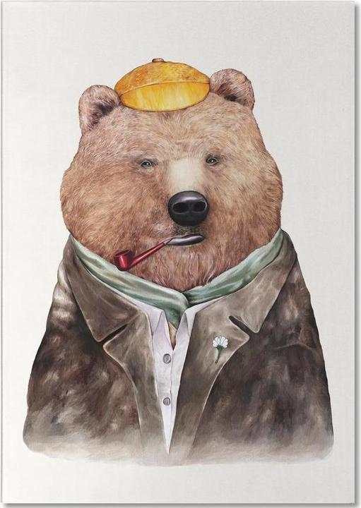 Immagine prodotto Juniqe Orso bruno - Fantasia e creature miste (A5, Punteggiato)