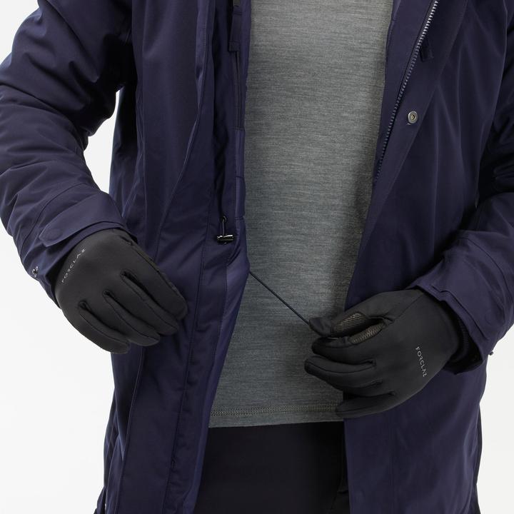 Produktbild Quechua Parka Winterjacke Herren warm bis -10 °C wasserdicht Winterwandern - SH500 blau (XL)