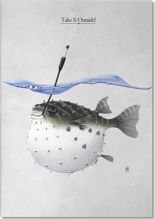 Actual product image Juniqe Take it outside (titled) - Fish (A5, Plain)