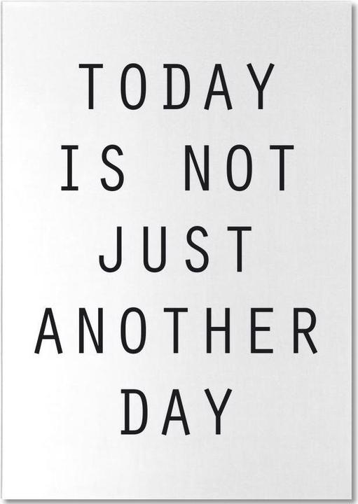 Actual product image Juniqe Today - Quotes & Slogans (A5, Dotted)