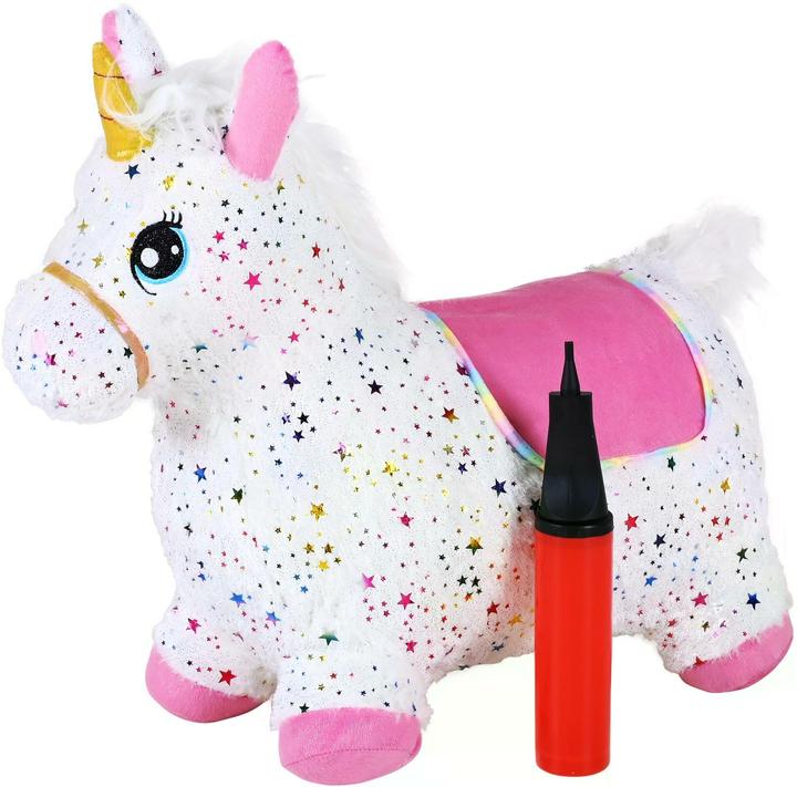 Produktbild Knorrtoys Hüpftier Einhorn bunt inkl. Luftpumpe