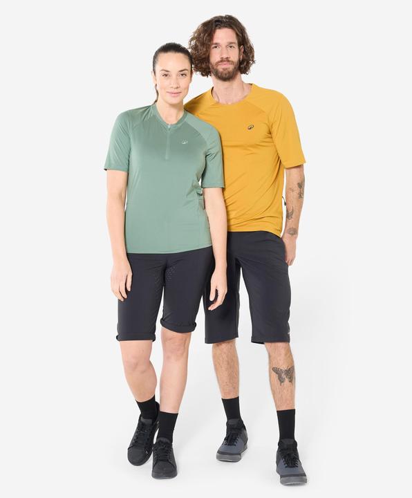 Produktbild Rockrider Velohose kurz atmungsaktiv Unisex schwarz (XS)