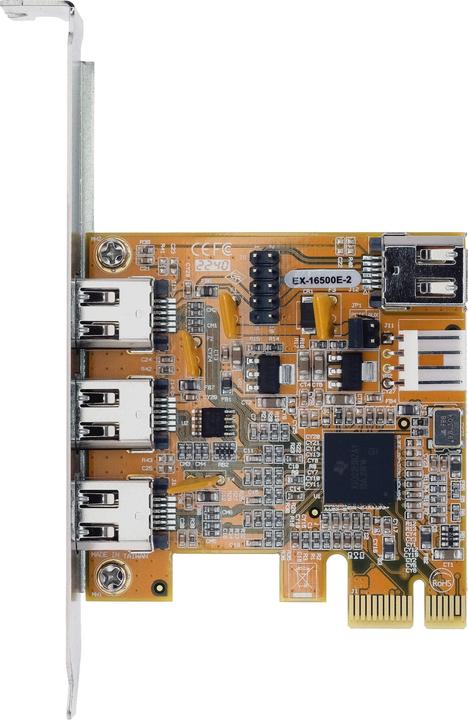 Image du produit Exsys Carte PCI-E 3+1 FireWire 400