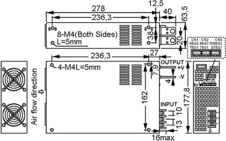 Image du produit MeanWell Module d'alimentation AC/DC fermé