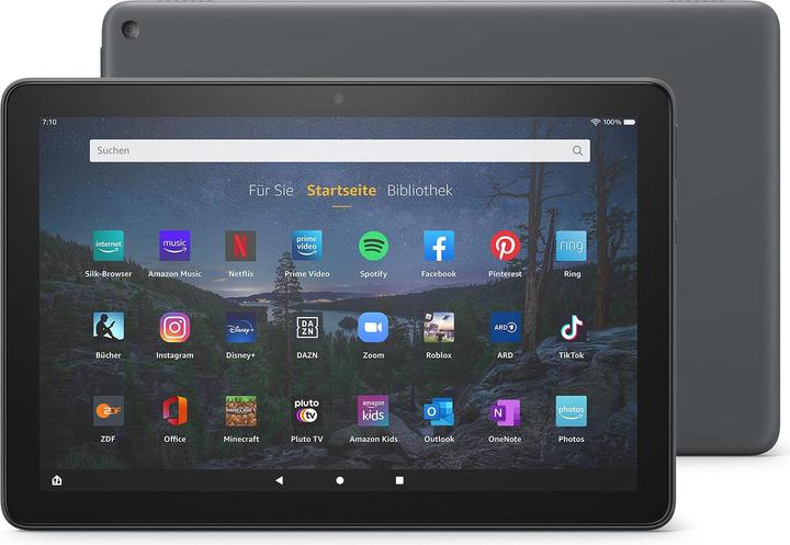 Produktbild Amazon Fire HD 10 Plus (2021) inkl. Alexa (10.10", 32 GB, Schiefergrau)