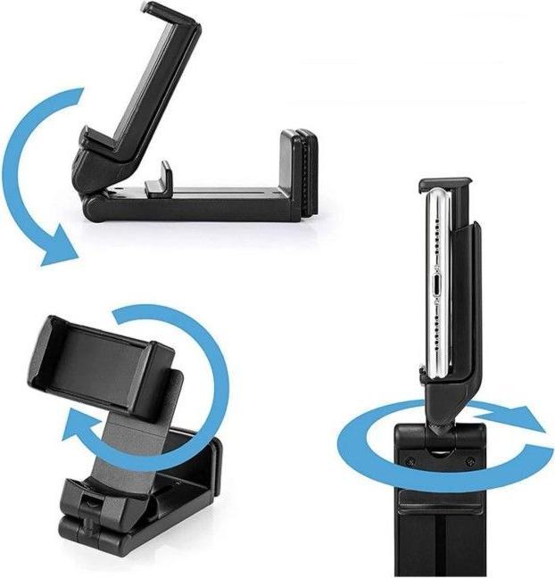 Immagine prodotto MU Classic Supporto da viaggio per smartphone ruotabile a 360 gradi, pieghevole per aereo, camper, treno