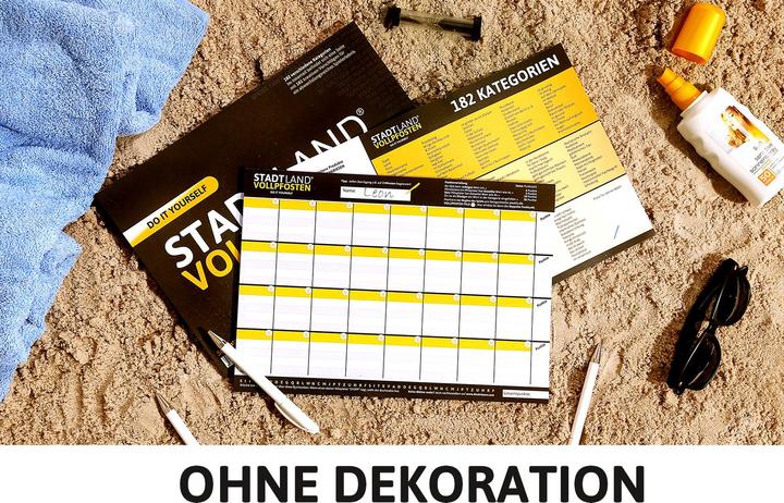Produktbild Denkriesen Stadt Land Vollpfosten - Do It Yourself-Edition - Dein Spiel (Deutsch)
