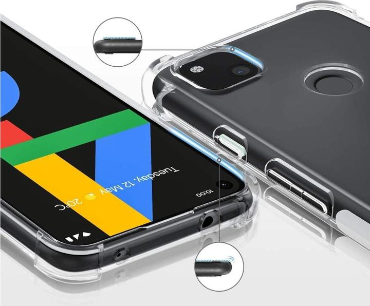 Immagine prodotto Screenguard Google Pixel 4a 5G Custodia Crystal Soft Airbag Bumper (Google Pixel 4a 5G)