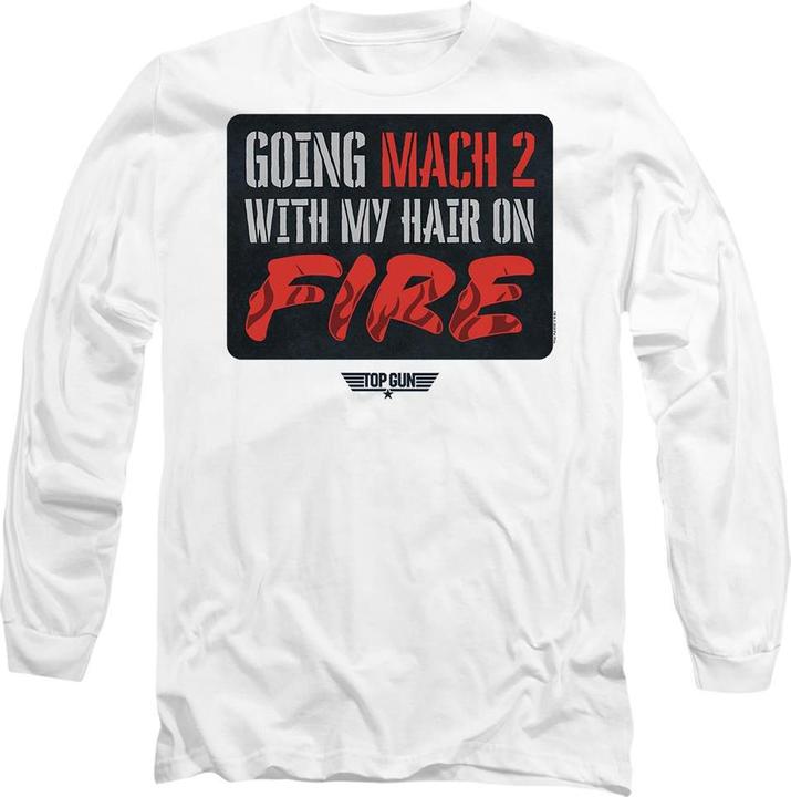 Image du produit Top Gun - T-shirt MACH HAIR ON FIRE - Adulte (M)