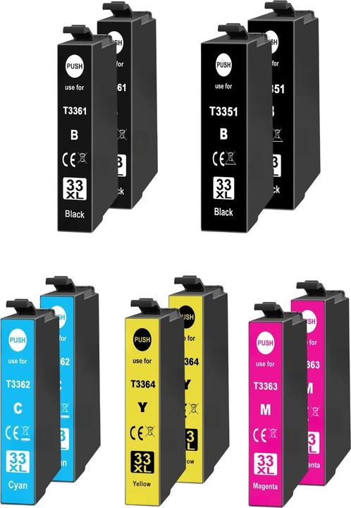 Produktbild Hermex Alternative Tintenpatrone zu Epson 33XL (M, BK, PBK, C, Y)