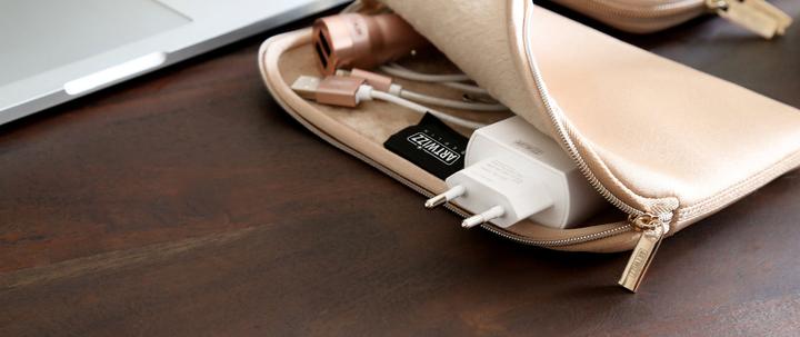 Actual product image Artwizz Neoprene bag for cables / chargers Berry