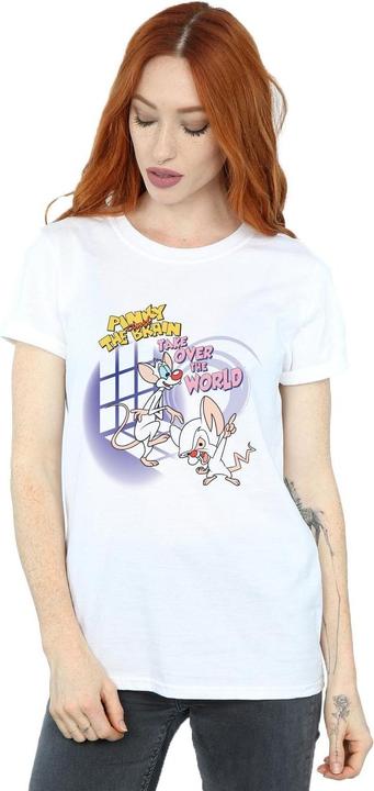 Immagine prodotto Universal Textiles Pinky And The Brain Take Over The World Maglietta Ampia Donna (5XL)