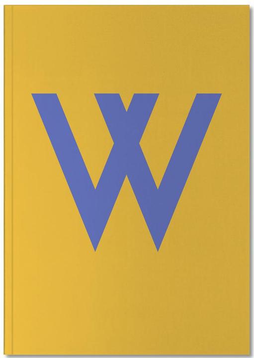 Actual product image Juniqe Yellow Letter W - Alphabet & Letters (A4, Dotted)