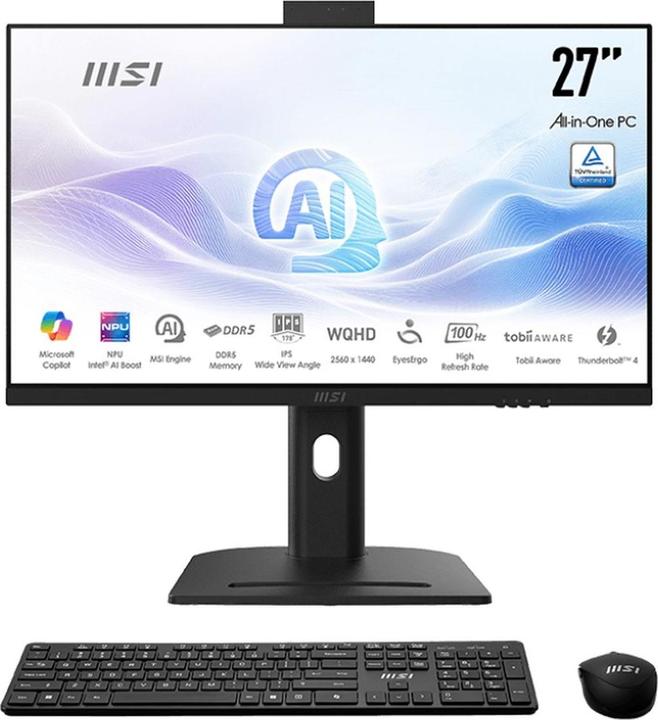 Produktbild MSI Modern AM273QP Al 1UM-006DE/27"/black/32GB/1TB/Non-Touch W11P (Intel Core Ultra 7 155H, 32 GB, 1000 GB, Intel Arc Graphics)