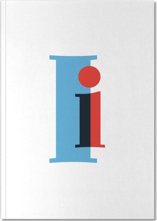 Image du produit Juniqe Cyan/Red I - Alphabet et lettres (A4, Pointillés)