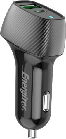 Image du produit Energizer Chargeur de voiture - Power Delivery & QC3 - 38W - 1 USB-C & 1 USB-A, noir