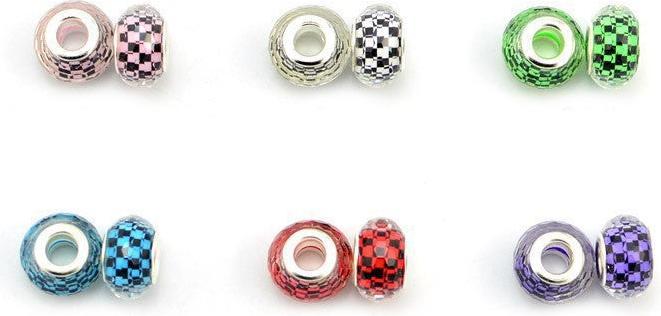 Actual product image Hermex Bead silver plated 925 - Silvery Blue (Silver 925)