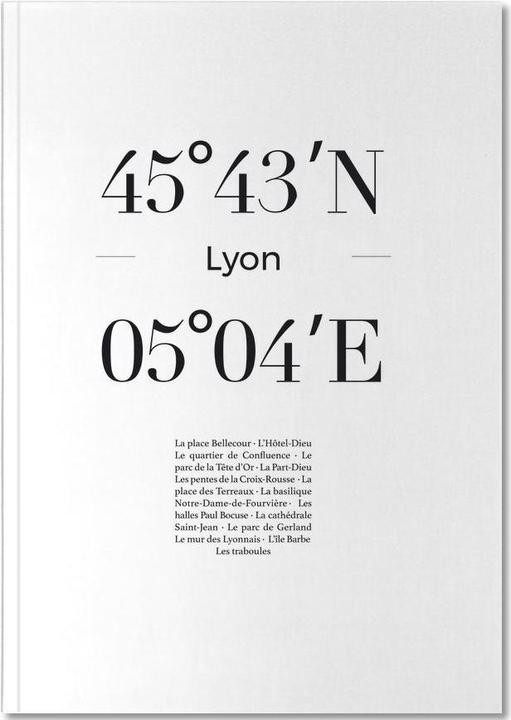 Actual product image Juniqe Lyon - Lyon (A4, Dotted, Hardcover)
