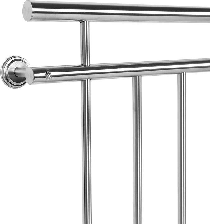 Produktbild Wiltec Balkongeländer Edelstahl 90x128cm französischer Balkon Geländer Robust