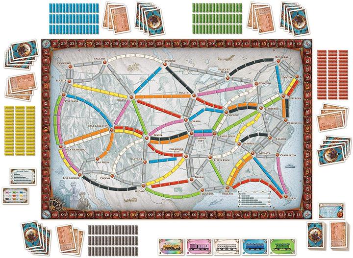 Actual product image Enigma Ticket to Ride - USA (Nordic) (DOW7201S) (English)