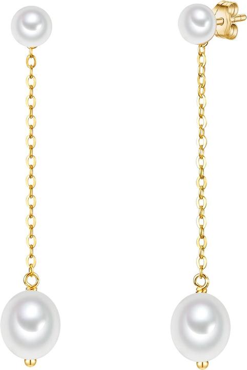 Immagine prodotto Valero Pearls Perle d'acqua dolce d'argento da donna coltivate in oro giallo - 31590 (Argento)