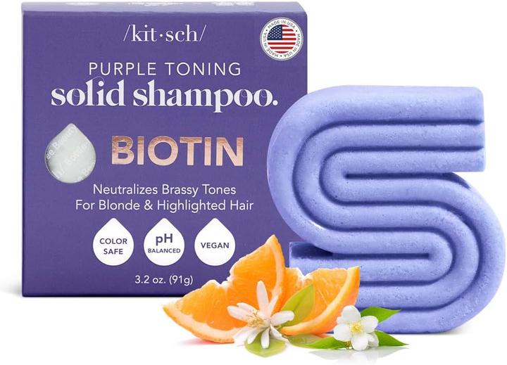 Produktbild Kitsch Purple Toning Biotin (Festes Shampoo)