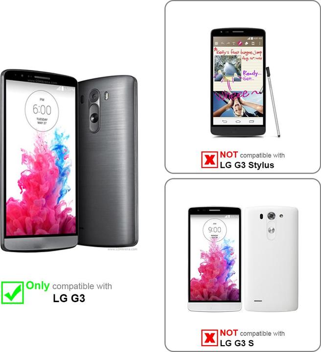 Actual product image Cadorabo Case for LG G3 with belt clip (G3)