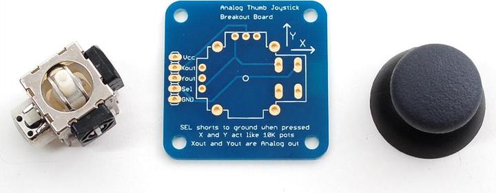 Image du produit Adafruit Joystick de pouce à 2 axes avec bouton de sélection Breako (Bouclier)