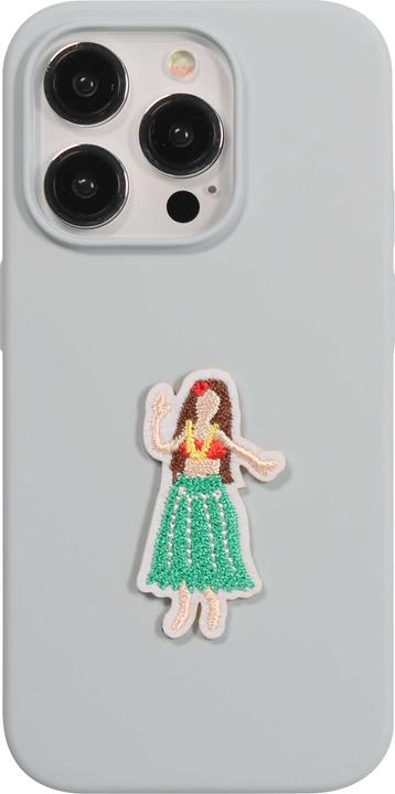 Image du produit PhoneLook Autocollant sticker pour téléphone/tablette/ordinateur brodé en 3D Hawaiian Dancer Girl