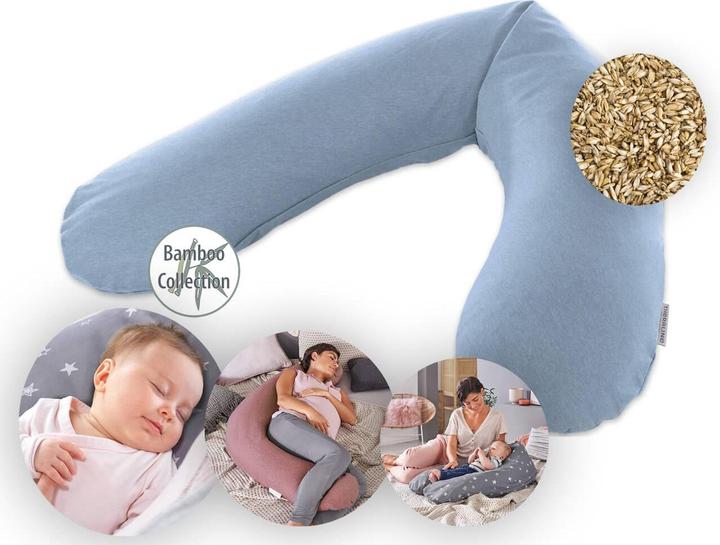 Actual product image Theraline Nursing Pillow "The Original" with Spelt Filling incl. Cover 190 cm (190 cm)