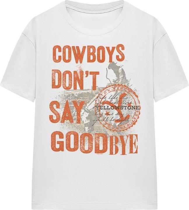 Immagine prodotto Yellowstone Cowboys Don't Say Goodbye Maglietta Adulto Unisex (S)