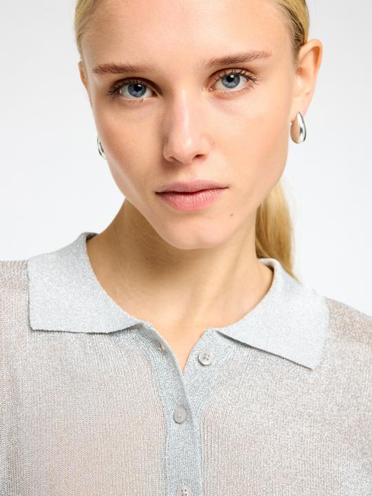 Image du produit Selected Femme Polo métallique à manches longues (L)