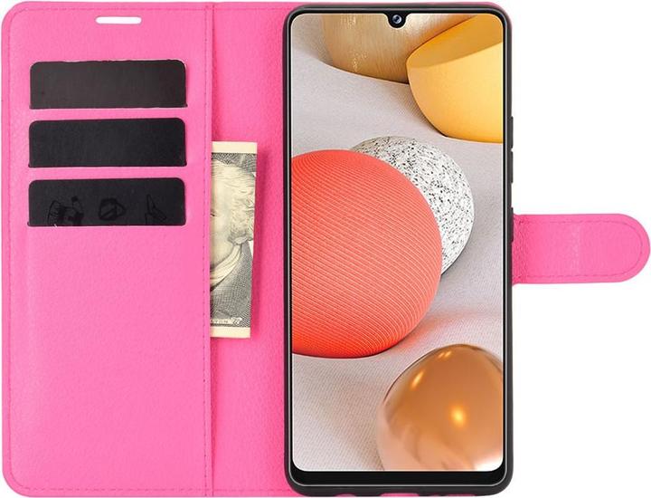 Actual product image Cover-Discount Galaxy A42 - leather case cover pink (Samsung Galaxy A42 5G)