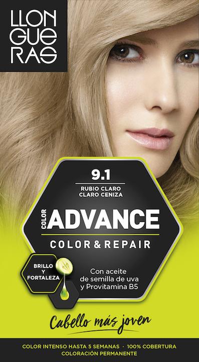 Image du produit Llongueras COLOR ADVANCE #9,1-rubio claro claro ceniza (9.1)