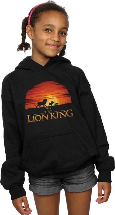 Actual product image Disney Girls The Lion King Movie Sunset Logo Hoodie (140, 146)