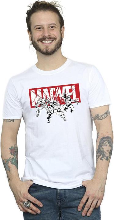 Actual product image Mens Comics Hero Group T-Shirt (S)