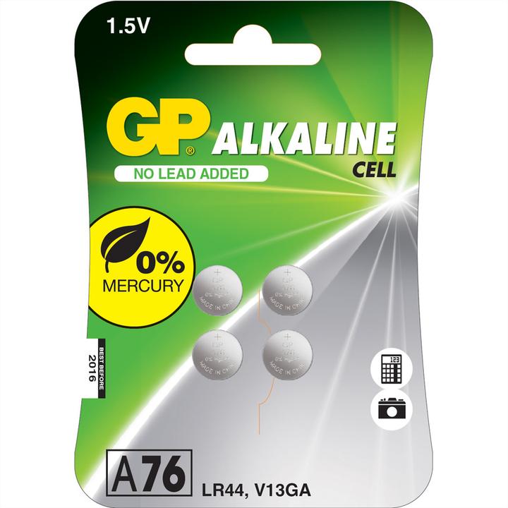 Produktbild GP Batteries Alkaline LR44 (4 Stk., LR44, 105 mAh)