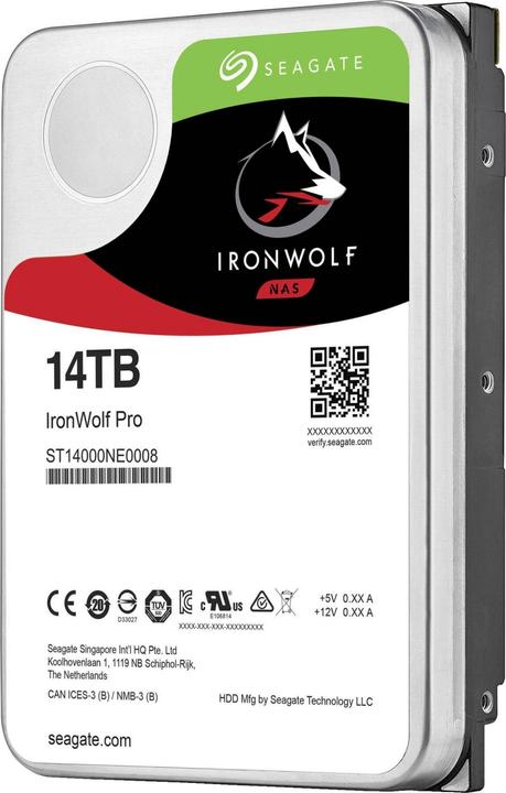 Immagine prodotto Seagate Ironwolf PRO Enterprise NAS HDD /s SATA 256MBcache 3.5inch per NA (14 TB, 3.5", CMR)