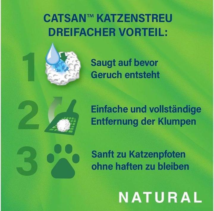 Image du produit Catsan Natural (Agglomérant, Biodégradable, Neutralisant, 4.68 kg)