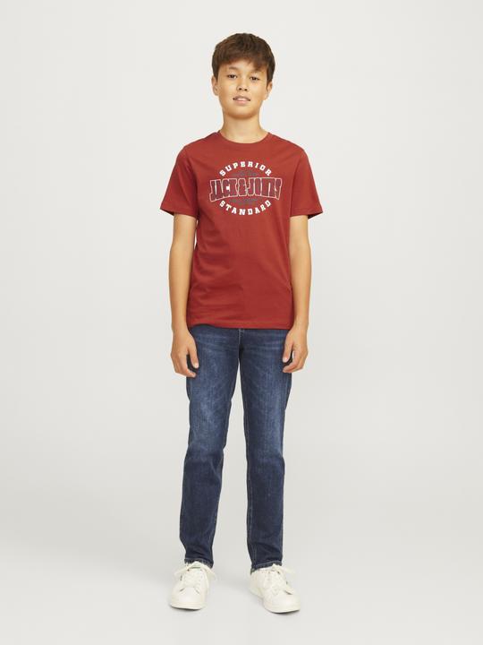 Actual product image Jack & Jones JJELOGO TEE SS ONECK 2COL 24/25 NOOS JNR (176)