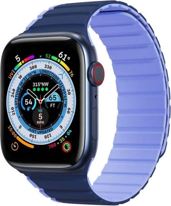 Immagine prodotto Dux Ducis Cinturino magnetico per Apple Watch Ultra, SE, 8, 7, 6, 5, 4, 3, 2, 1 (49, 45, 44, 42 mm) (LD Versi (42 mm, 44 mm, 45 mm, 49 mm, Silicone, Metallo)