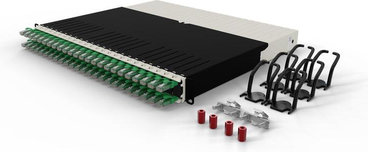 PATCHBOX one / 8RU / Cat 6A, UTP, 0.8 m, Grün (U/UTP, CAT6a, 0.80 m)