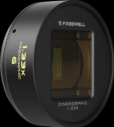Actual product image Freewell 1.33x Gold Anamorphic Lens with 17mm Mount