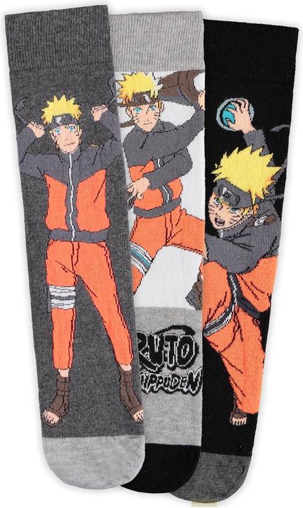 Actual product image Difuzed NARUTO SHIPPUDEN - Naruto - Pack de 3 paires de chaussettes (T43-46) (pack of 3, 43, 46)