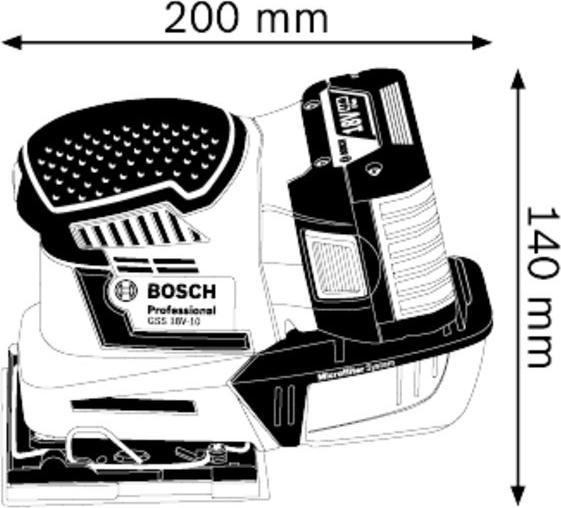 Produktbild Bosch Professional Gss 18v-10 (Schwingschleifer)