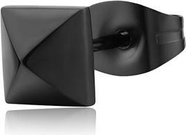 Actual product image Sagapo S'Agapo Black Steel Single Earring Snap Snp26