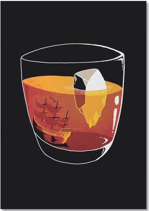 Actual product image Juniqe On the Rocks - Cocktails (A4, Lined)